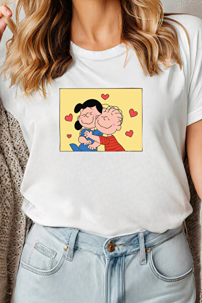 Sarah's Boutique Women's T-shirt – 100% cotton – Valentine's Day "Cartoon Love"