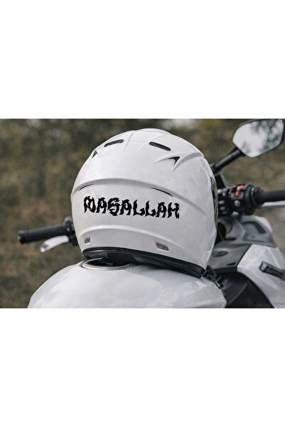 AlpiLeo Mashallah Written Motorcycle Helmet and Vehicle Sticker Decal - 15X2....