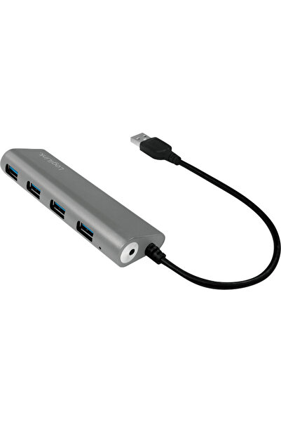 LogiLink UA0307, ​​USB 3.0 x 4, Gri
