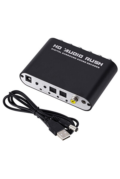 Store Ac3 Stereo Converter, 5.1-Channel Digital, Analog Optical Box, Spdif Co...