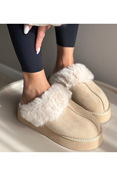 BENOTTİ Ug Hess Beige Slippers Size: 41