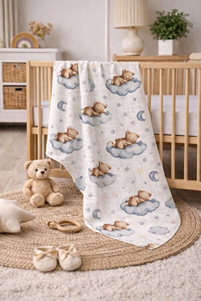 Pico Baby Multi-Purpose 2-Layer Muslin Blanket & Coverlet / 100% Cotton / Oek...
