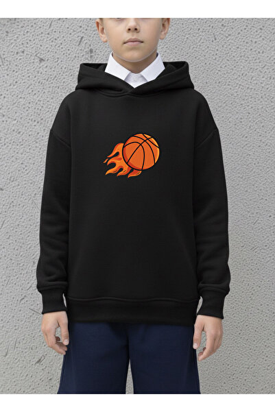 LORVEX Hanorac pentru băieți supradimensionat, 100% bumbac – Imprimat cu ming...