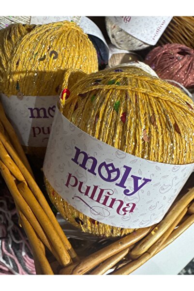 opsiyonel Moly pullina simli pullu ip 2li