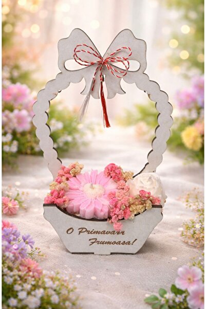 OEM Set aranjamente florale din ceara naturala de soia parfumata,1 Martie, 8 ...