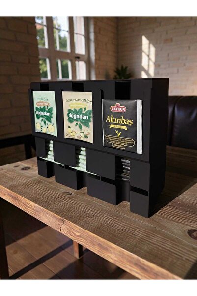 Home TeaStation Poşet Çay Düzenleyici Organizer – Tezgah Üstü Çok Amaçlı Stan...