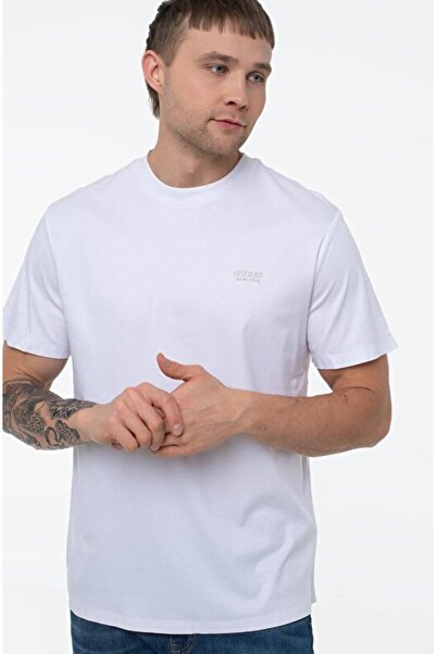 Guess Luxe Men's Silk Blend Regular Fit T-Shirt