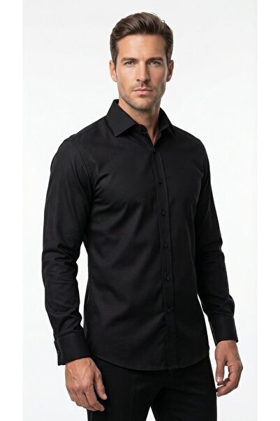 Plus Scorpion Men's White Classic Shirt – Slim Fit , Straight Model, Stylish ...