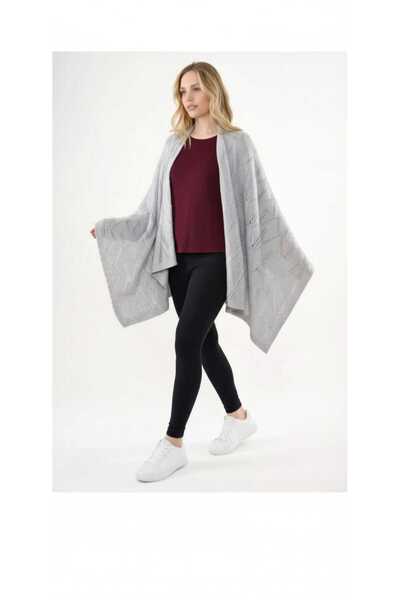 Cebe Șal gros ajurat pentru umeri – Model elegant și confortabil pentru femei...