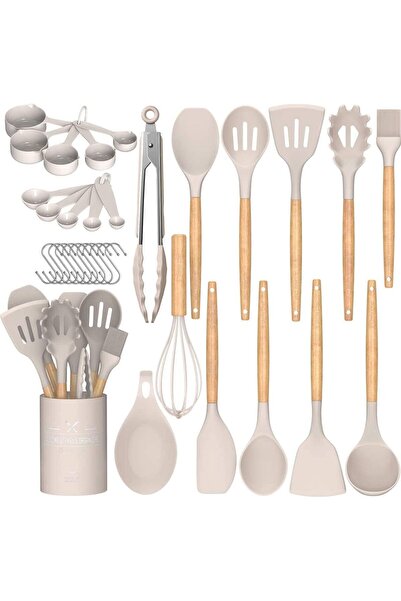 waibibabo05 Umite Chef Silicone Kitchen Utensil Set, 33 Pieces
