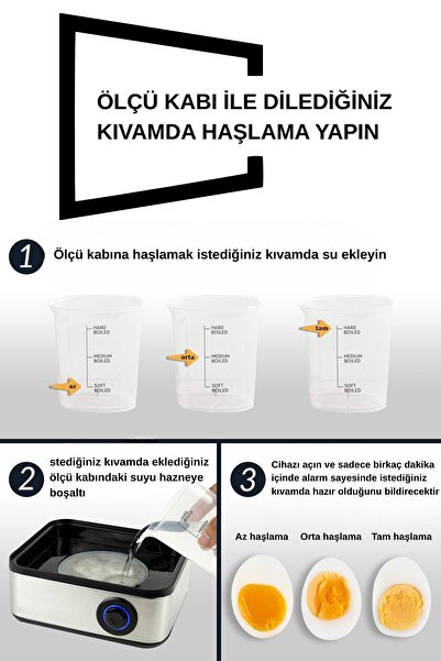 Rowenger 08-EGG 8'li Yumurta Pişirme Makinesı Yumurta Haşlama Makinesı Otomatik Kapanma