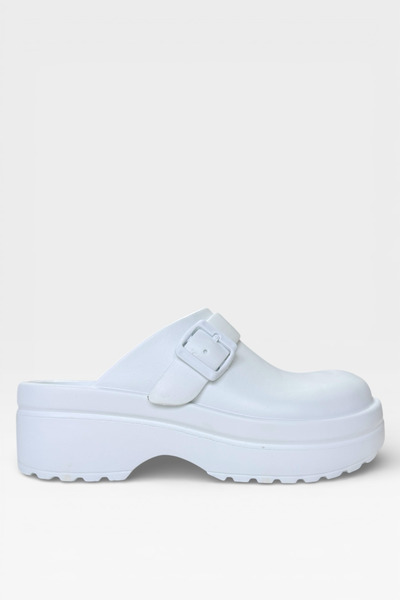 Liger Women's Comfort Thick Sole Medical Nurse Doctor Sabo Slippers White