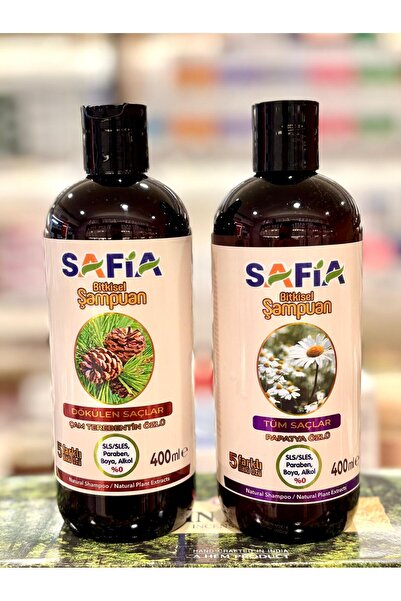 Safia Shampoo for All Hair Types + Anti-Hair Loss Shampoo 400ml Set of 2 Gmde...