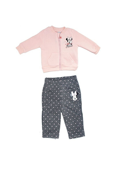 Minnie Mouse Compleu gri cu buline roz