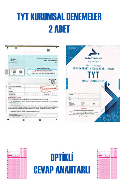 Üç Dört Beş Yayıncılık TYT 2li Kurumsal Deneme Sınavı - 345 Üç Dört Beş ve Pa...