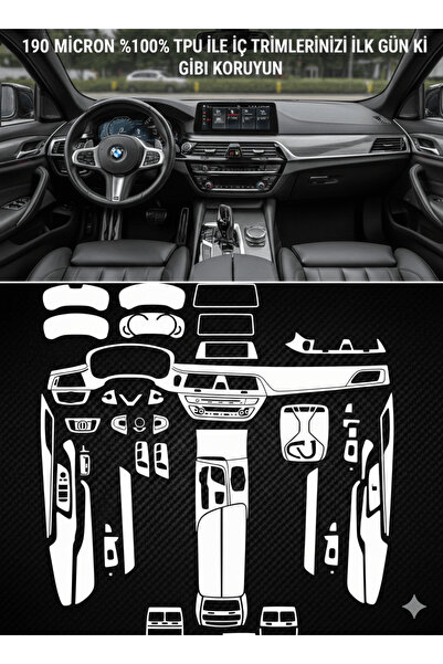 Drive Detailing واقي داخلي لسيارة بي ام دبليو جي 30 5 سيريز من مادة PPF بنسبة...