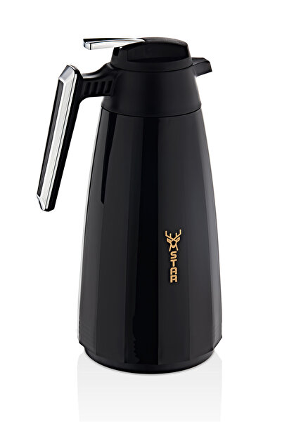 Star Termos Dinamik Serisi 1.5 LT Cam Termos - Pudra / Krom | 12 saat sıcak 2...