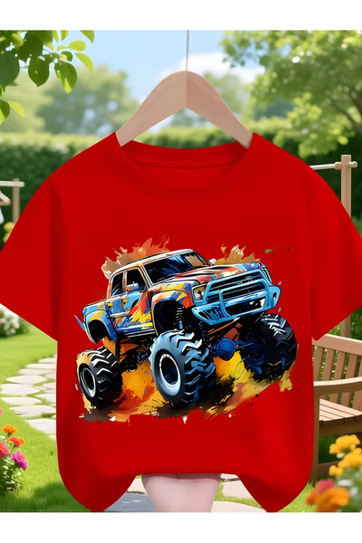 Cevval Short Sleeve Printed Children's T-Shirt