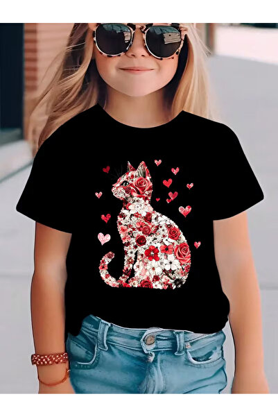 Cevval Short Sleeve Printed Children's T-Shirt