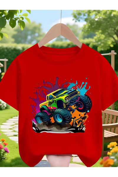 Cevval Short Sleeve Printed Children's T-Shirt