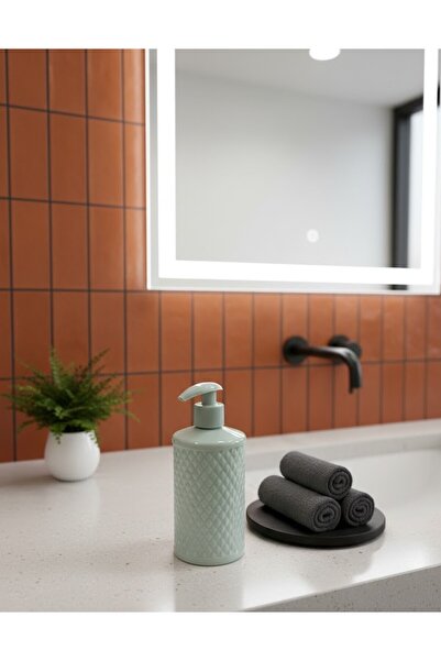 VESTA Concept Embossed Pattern Liquid Soap Dispenser - Decorative Soap Bottle...