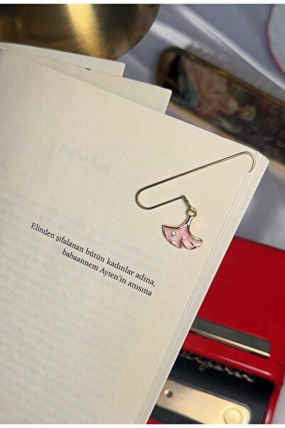 Rika Spolia & Co. Pembe Yelpaze Kitap Ayracı