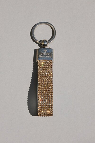 dizaynpark Gold Stone Logo-Free Keychain