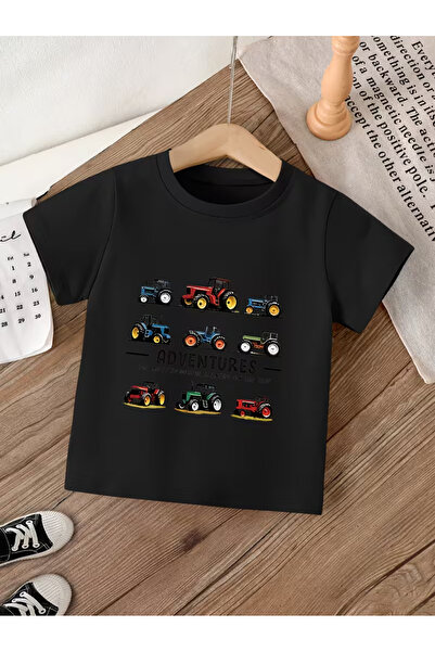 Cevval Short Sleeve Printed Children's T-Shirt