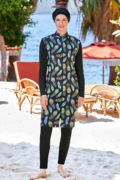 ROZAMAY Full Covered Hijab Swimsuit 9267 Black