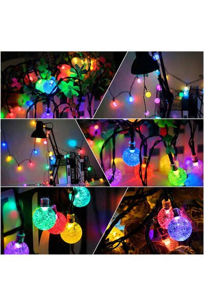 gaman Solar Dekoratif bahçe - Balkon Aydınlatma 100 ledli 10 Metre Güneş Ener...