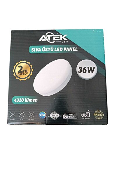 ATEK SIVA ÜSTÜ LED PANEL SPOT BEYAZ 36 WATT