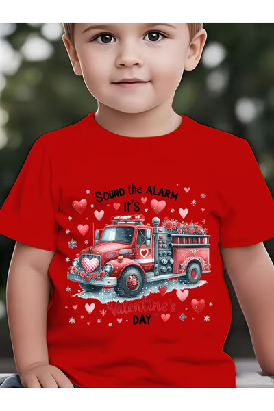 Cevval Short Sleeve Printed Children's T-Shirt