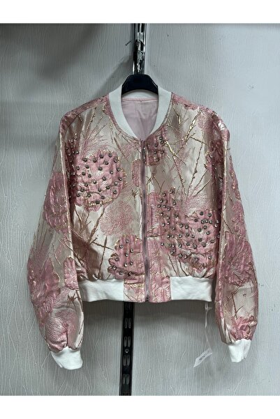 mei Pembe taşlı ithal bomber