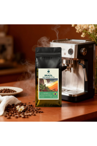 Kahveras Coffee Roastery Brazil Çekirdek Kahve 1kg - %100 Arabica - Taze Kavr...