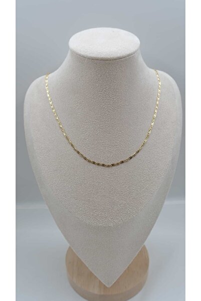 Jerie Gold 14K İnce Badem 60cm Zincir Kolye