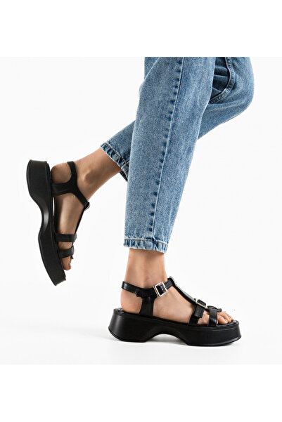 BENOTTİ Lady Dixie Black Sandals Size: 36