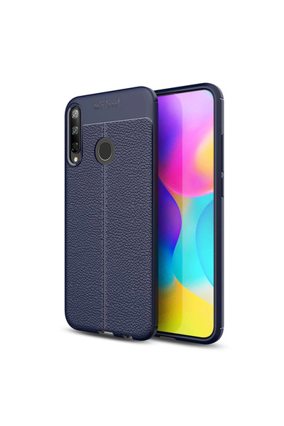 eco port غطاء Huawei P40 Lite E غطاء التركيز التلقائي - أزرق داكن