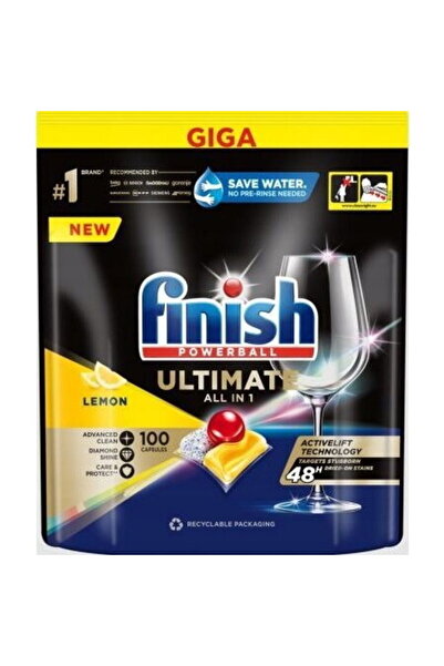 Finish Automatic Dishwashing Detergent, 100 Capsules