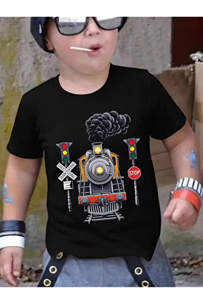 YUNAYT ДЕТСКА ТЕНИСКА С ЩАМП С КЪС РЪКАВ