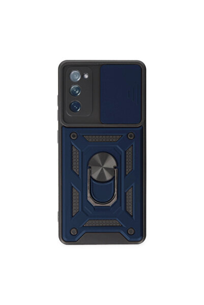 eco port Samsung Galaxy S20 Fe Case with Pars Lens Ring Silicone - Navy Blue