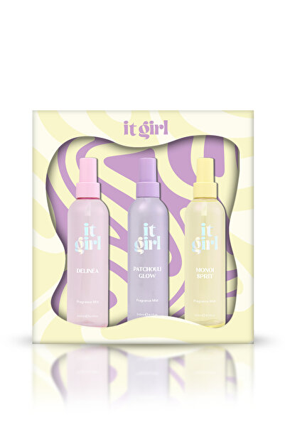 It Girl 3'lü Hediye Seti-3x Fragrance Mist-Delinea-Patchouli Glow-Monoi Sprit...