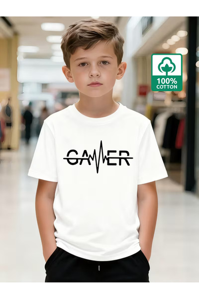 Cevval Short Sleeve Printed Children's T-Shirt