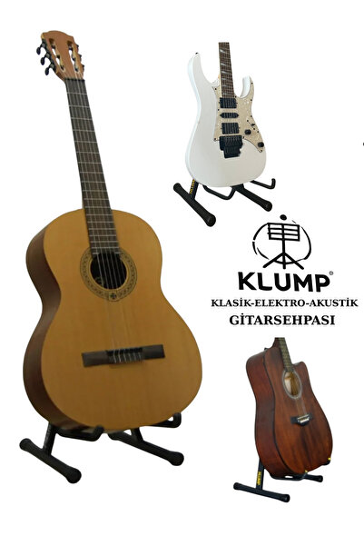 klump KLMP01 Gitar Sehpası / Gitar Standı / Klasik Akustik Elektro Gitar Sehpası