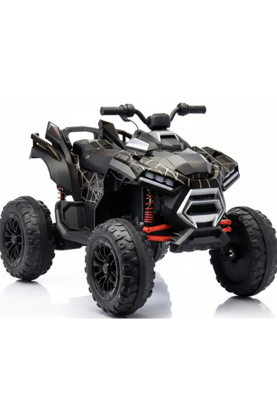 Leno Kids Electric ATV Spider-Man Design 24V, 4WD Plastic Tires With LED Ligh...