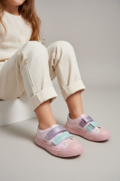 Görkem bebe ayakkabı ve tekstil Pantofi ortopedici argintii pentru fete, de z...