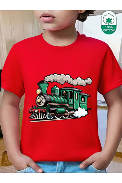 Cevval Short Sleeve Printed Children's T-Shirt