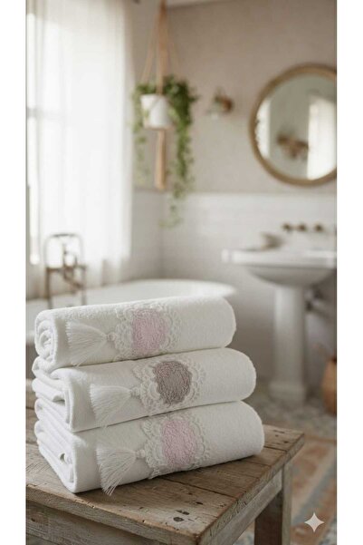 Fiesta 3-Piece Bamboo Lace Hand & Face Towel 50X90