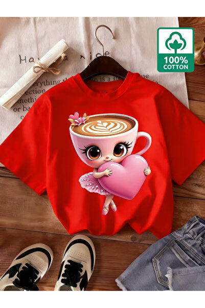 Cevval Short Sleeve Printed Children's T-Shirt