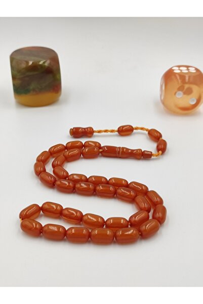 ALTUNTAŞ Master Crafted Stick Amber Crafted Tesbi̇rhan Set 8 * 13 mm Capsule ...