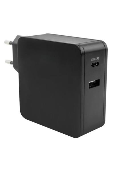 e-SWC Fast Charge e-SWC® mains charger, 2 x USB, 45 W, 3 A, Black